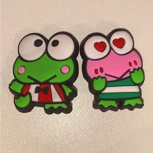 Pair of Keroppi Croc jibbitz